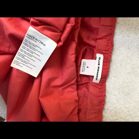 Club Monaco stretch cotton off the shoulder dress - Picture 6 of 7